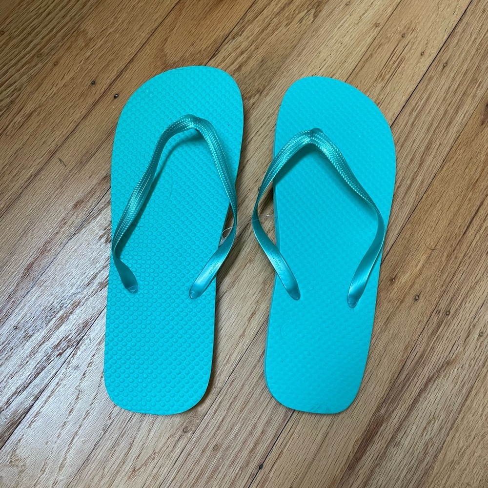 Aqua Tiffany Blue Flip Flops